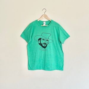 Clint Eastwood Caricature Fistful Of Tacos Graphic Green T Shirt Adult Large